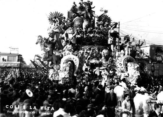 Così è la vita di Nilo Lenci, Fabio Romani e Oreste Lazzari - Carri grandi - Carnevale di Viareggio 1949