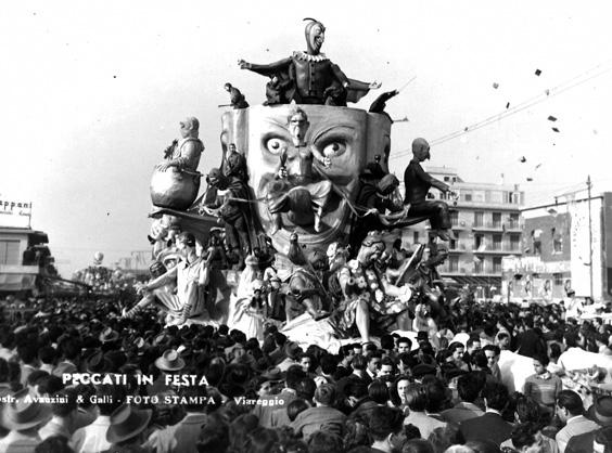 I peccati in festa di Arnaldo Galli e Silvano Avanzini - Carri grandi - Carnevale di Viareggio 1949