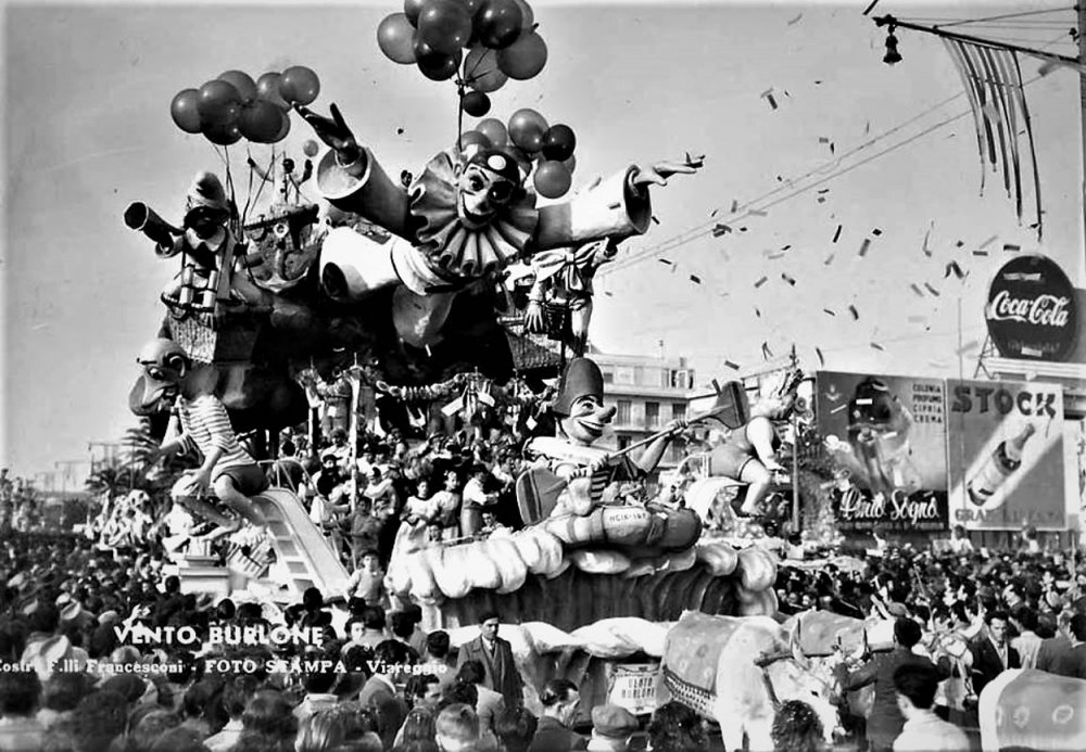 Vento burlone di Carlo e Francesco Francesconi - Carri grandi - Carnevale di Viareggio 1949