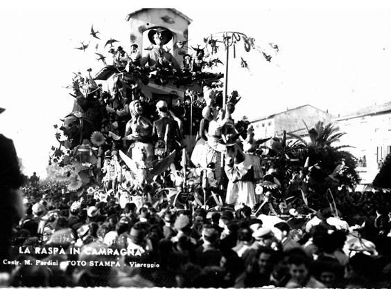 La raspa in campagna di Michele Pardini, Ademaro Musetti - Carri grandi - Carnevale di Viareggio 1950