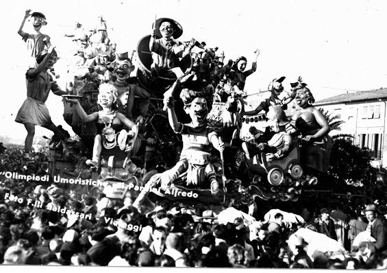 Olimpiadi umoristiche di Alfredo Pardini - Carri grandi - Carnevale di Viareggio 1950