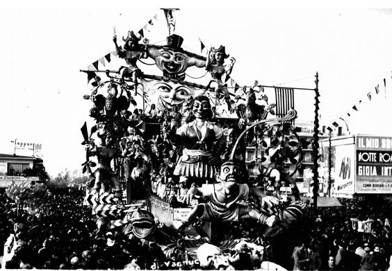 Pirateria sul Tirreno di Carlo Vannucci - Carri grandi - Carnevale di Viareggio 1950