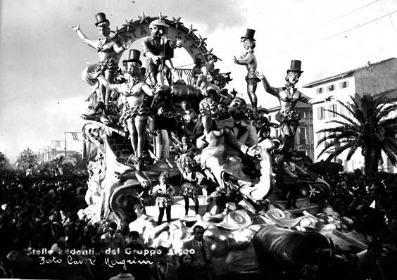 Stelle cadenti di Bar Alceo - Carri piccoli - Carnevale di Viareggio 1950