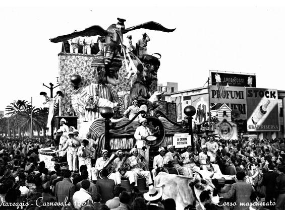 La cicogna distratta di Renato Santini, Arnaldo Galli, Orazio D’Arliano - Carri piccoli - Carnevale di Viareggio 1951