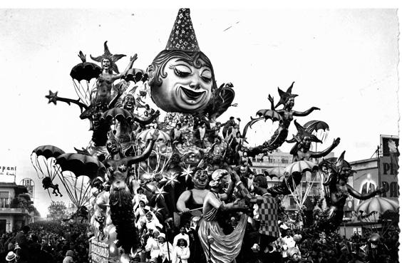 Notte di carnevale di Alfredo Pardini - Carri grandi - Carnevale di Viareggio 1951