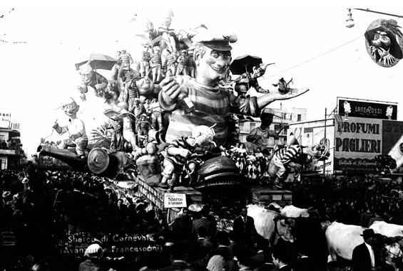 Sbarco di carnevale di Silvano Avanzini, Francesco Francesconi - Carri grandi - Carnevale di Viareggio 1951