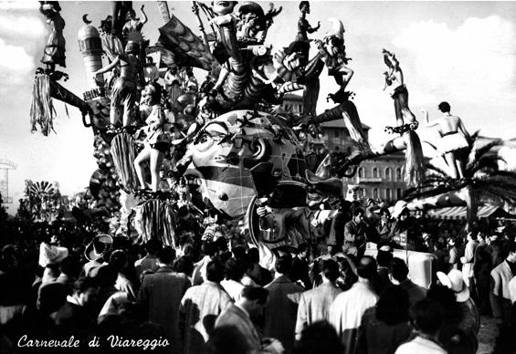 Godiamoci la vita di Alfredo Pardini - Carri grandi - Carnevale di Viareggio 1954
