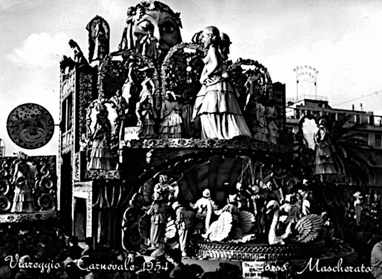 Rivista di un secolo di Michele Pardini e Ademaro Musetti - Carri grandi - Carnevale di Viareggio 1954