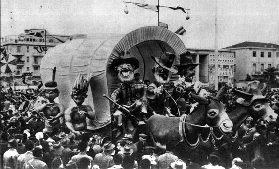 Arrivano i nostri di Nilo Lenci - Complessi mascherati - Carnevale di Viareggio 1955