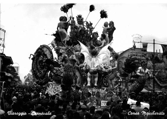 Baldoria all’Inferno di Alfredo Pardini - Carri grandi - Carnevale di Viareggio 1955