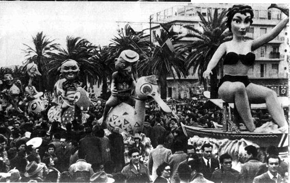 Mare, amore e fantasia di Oreste Lazzari - Complessi mascherati - Carnevale di Viareggio 1955