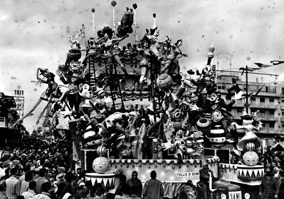 Follie di acrobati di Sergio Baroni - Carri grandi - Carnevale di Viareggio 1956