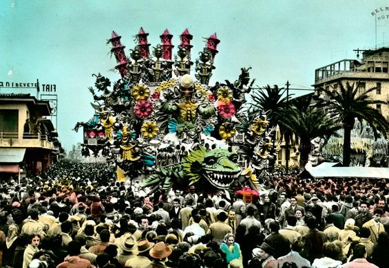 Cing Ciang mago d’Oriente di Antonio D’Arliano - Carri grandi - Carnevale di Viareggio 1957