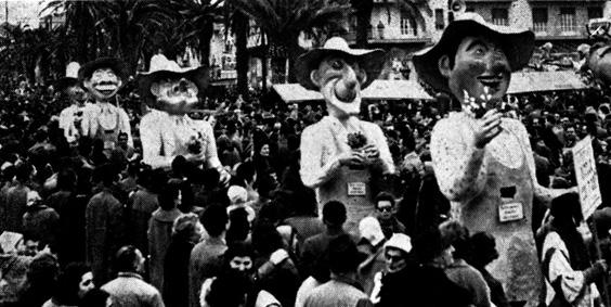 Ditelo con i fiori di Giulio Bonetti - Mascherate di Gruppo - Carnevale di Viareggio 1957