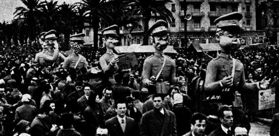 Linguaggio postale di Bar Alceo - Mascherate di Gruppo - Carnevale di Viareggio 1957