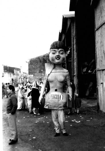 Pericolo numero uno di Achille Del Pistoia - Maschere Isolate - Carnevale di Viareggio 1958