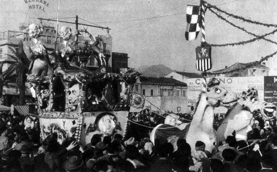 Carnevale in livrea di Giovanni Lazzarini - Complessi mascherati - Carnevale di Viareggio 1959