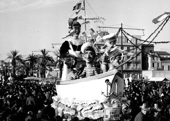Così si naviga di Carlo Bomberini - Complessi mascherati - Carnevale di Viareggio 1959