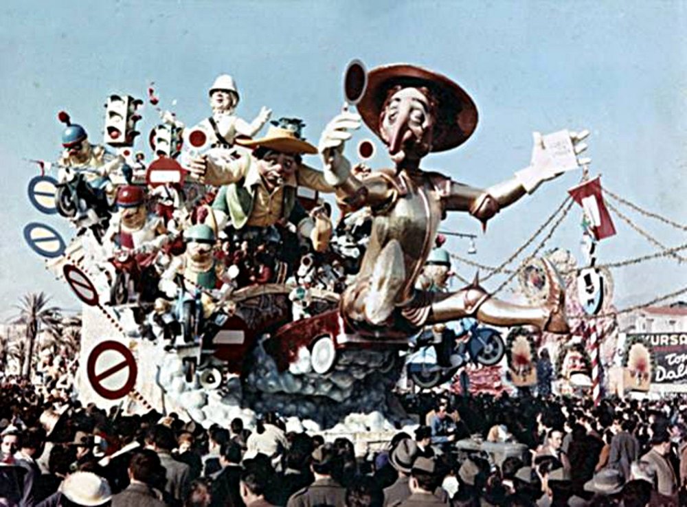 Don Chisciotte di Silvano Avanzini - Carri grandi - Carnevale di Viareggio 1959