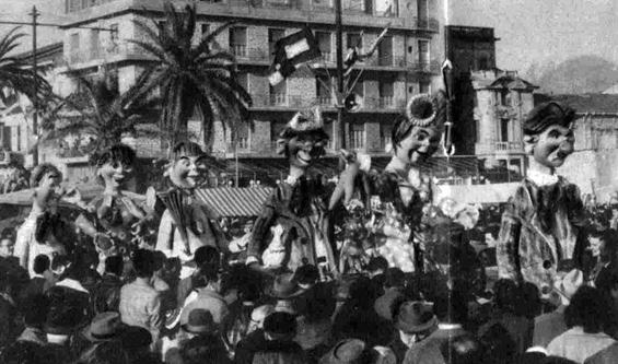 La famiglia Risparmini di Raffaello Giunta - Mascherate di Gruppo - Carnevale di Viareggio 1959