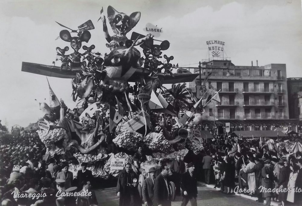 Diluvio universale di Carlo Francesconi e Sergio Barsella - Carri grandi - Carnevale di Viareggio 1960