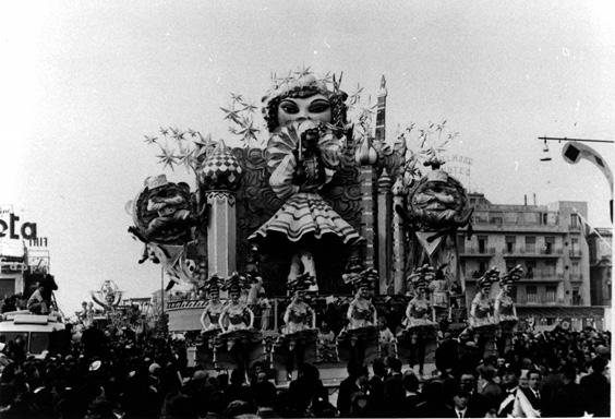 Europa di notte di Antonio D’Arliano - Carri grandi - Carnevale di Viareggio 1960
