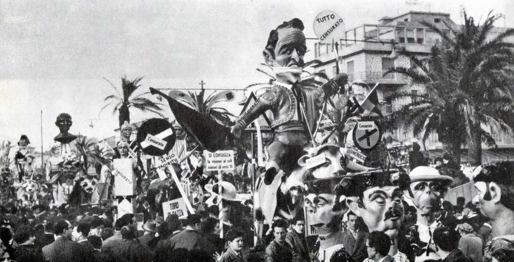 Il mattatore di Giovanni Lazzarini - Complessi mascherati - Carnevale di Viareggio 1960