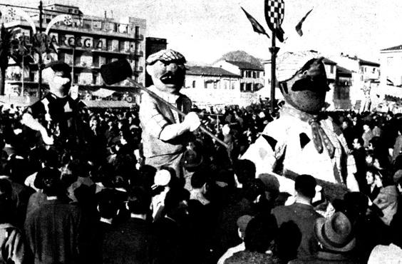 Chi la fa, l’aspetti di Davino Barsella - Mascherate di Gruppo - Carnevale di Viareggio 1961