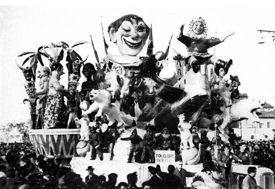 Folclore universale di Ademaro Musetti - Carri grandi - Carnevale di Viareggio 1961