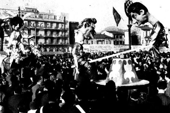 I grandi dell’equilibrio di Amedeo Mallegni - Complessi mascherati - Carnevale di Viareggio 1961