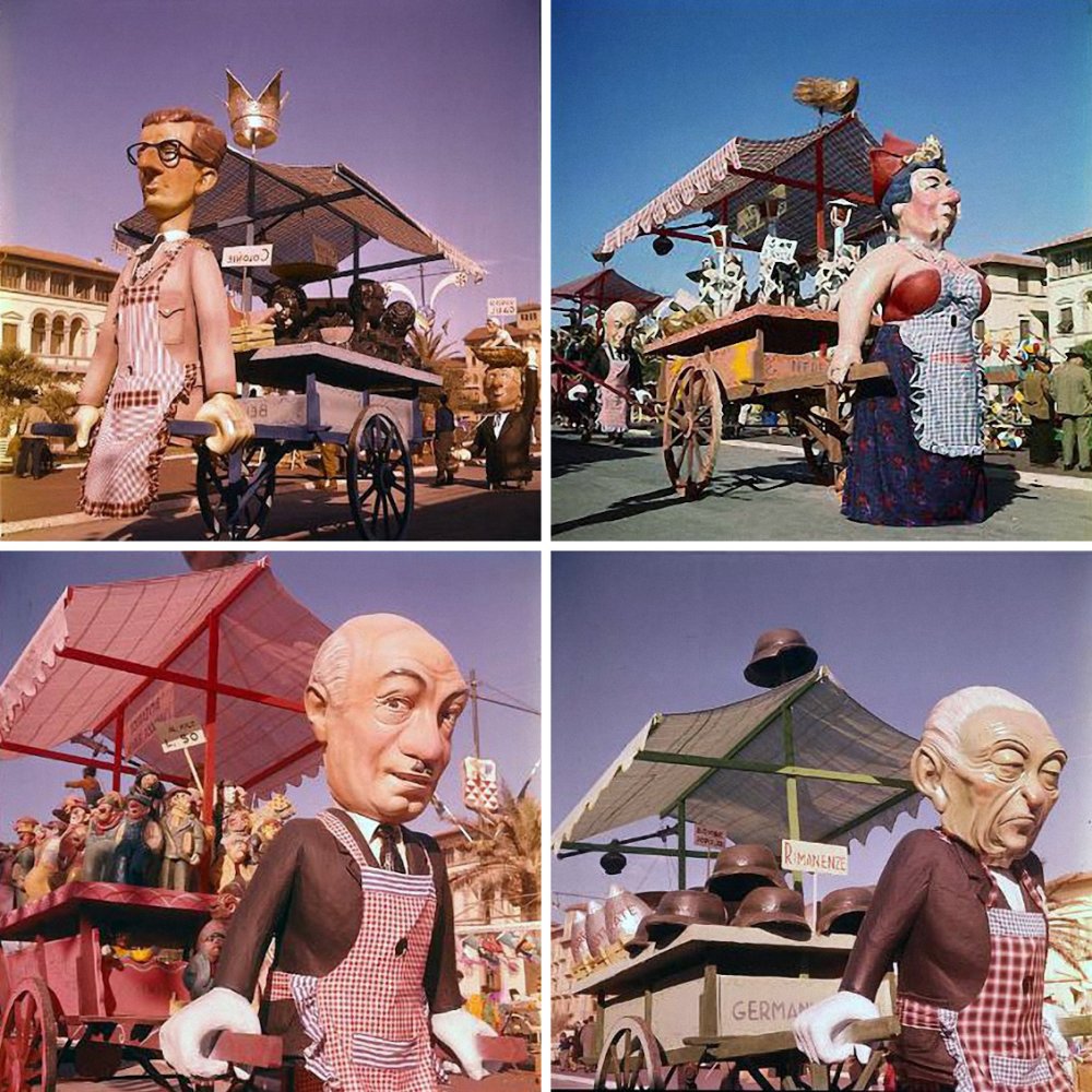 Mercato comune di Arnaldo Galli - Complessi mascherati - Carnevale di Viareggio 1961