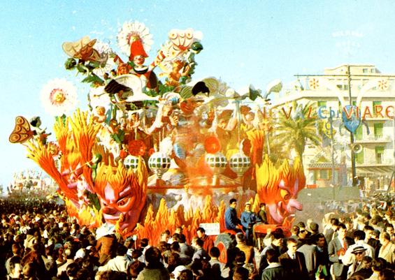 Più bello e più grande che pria di Alfredo Pardini - Carri grandi - Carnevale di Viareggio 1961