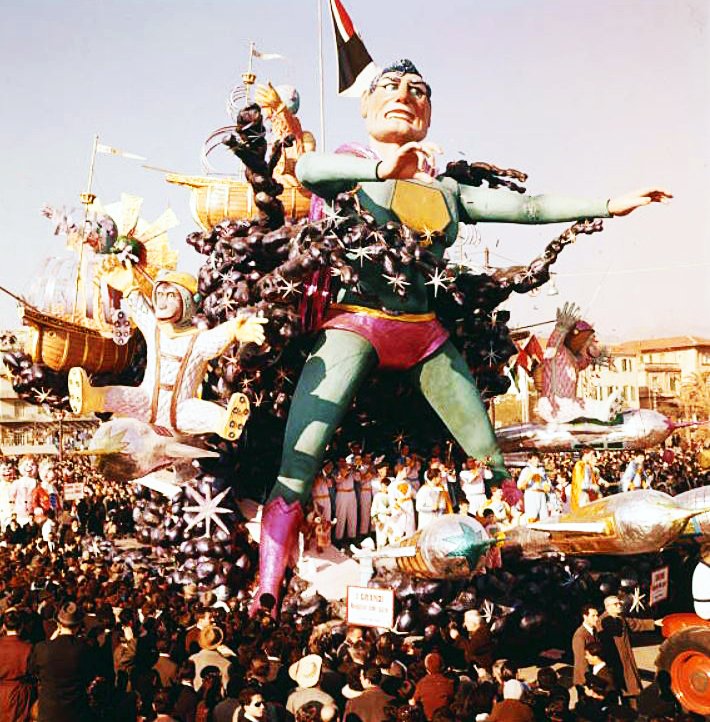 I grandi navigatori dello spazio di Arnaldo Galli - Carri grandi - Carnevale di Viareggio 1962