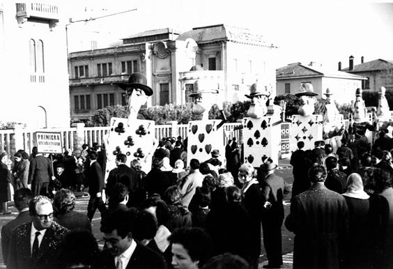 Primiera, settebello e tre scope di Fabio Malfatti - Mascherate di Gruppo - Carnevale di Viareggio 1962