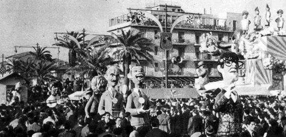Tipi e manie d’oggi di Davino Barsella - Mascherate di Gruppo - Carnevale di Viareggio 1962