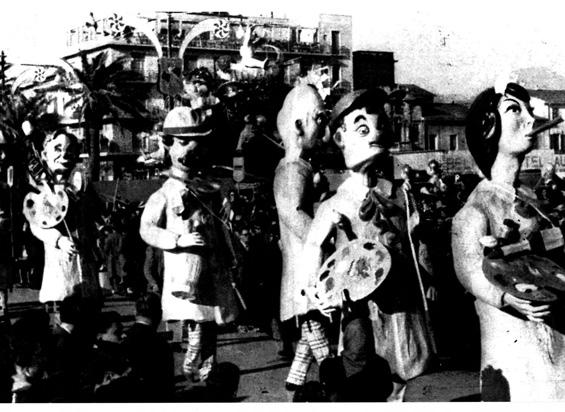 Tutti pittori di Fortunato Pardini - Mascherate di Gruppo - Carnevale di Viareggio 1962