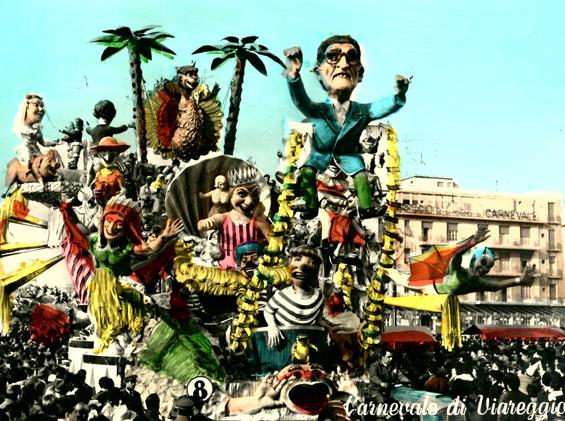 Fatiche mie venitemi dietro di Alfredo Pardini - Carri grandi - Carnevale di Viareggio 1963