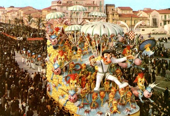 Non c’è più pace sulla Luna di Carlo Francesconi, Sergio Barsella - Carri grandi - Carnevale di Viareggio 1963