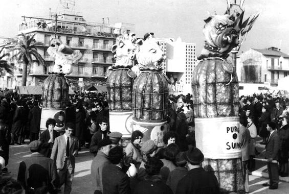 Porcherie d’oggi di Giovanni Lazzarini - Complessi mascherati - Carnevale di Viareggio 1963