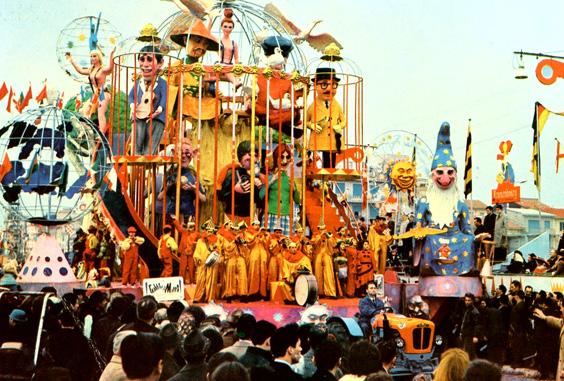 Gabbia di matti di Ademaro Musetti - Carri grandi - Carnevale di Viareggio 1965