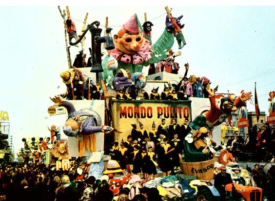 Mondo pulito di Arnaldo Galli - Carri grandi - Carnevale di Viareggio 1965