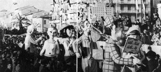 Gente che va, gente che viene di Giovanni Pardini - Mascherate di Gruppo - Carnevale di Viareggio 1966