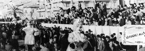 Ritorno alla casa di Mario Francesconi - Mascherate di Gruppo - Carnevale di Viareggio 1966