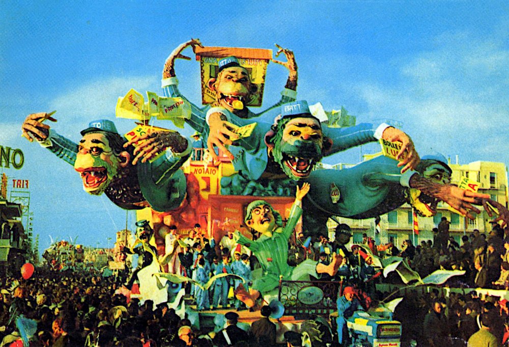 Sogni di congiuntura di Nilo Lenci - Carri grandi - Carnevale di Viareggio 1966