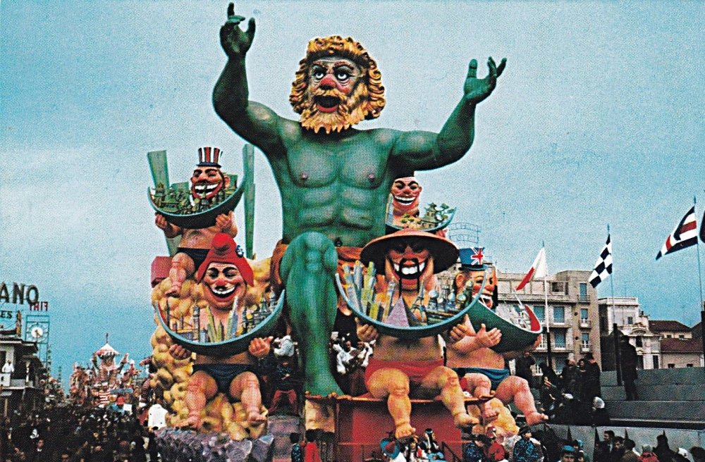 I pappamondo di Carlo Vannucci - Carri grandi - Carnevale di Viareggio 1967