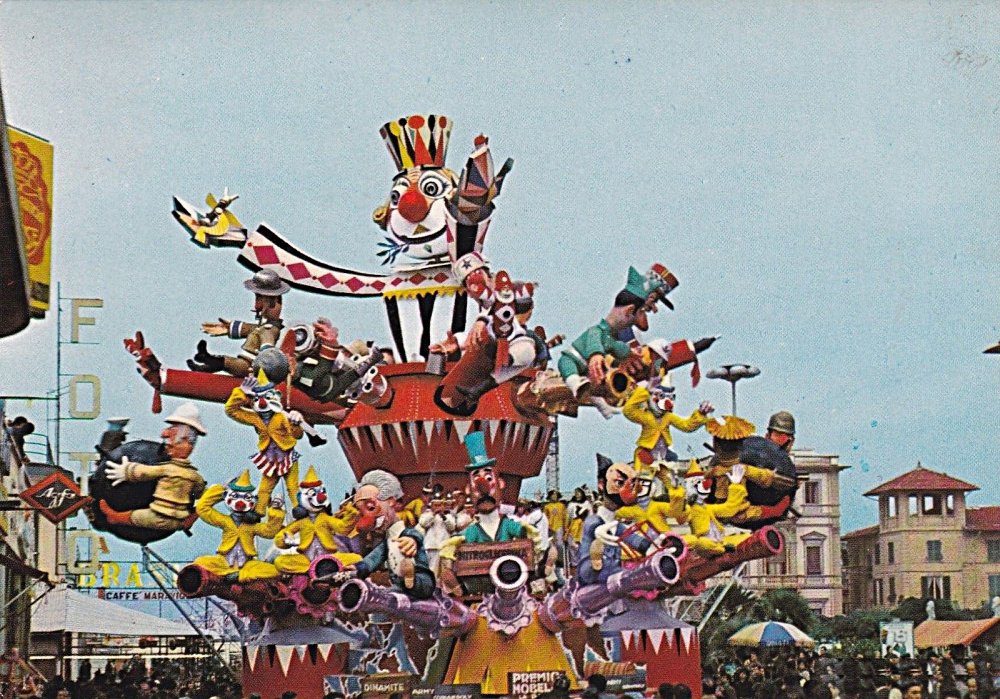 Premio Nobel per la pace di Giuseppe Domenici - Carri grandi - Carnevale di Viareggio 1967