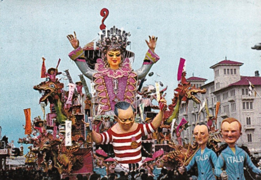 Scherzi cinesi di Nilo Lenci - Carri grandi - Carnevale di Viareggio 1967