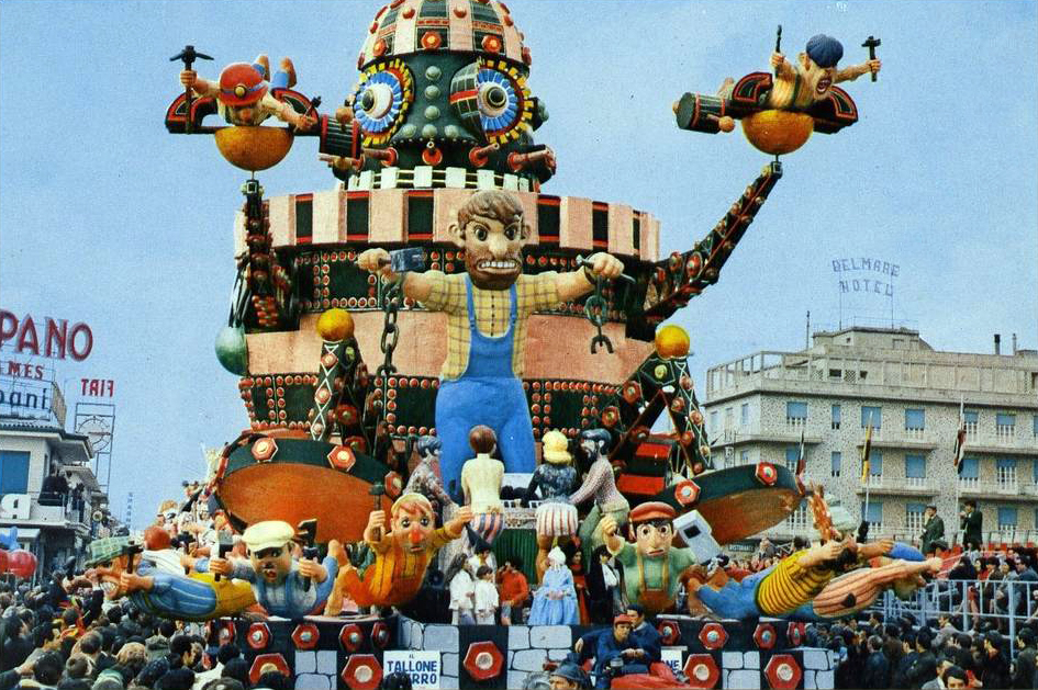 Il tallone di ferro di Davino Barsella, Valeriano Pardini - Carri grandi - Carnevale di Viareggio 1969