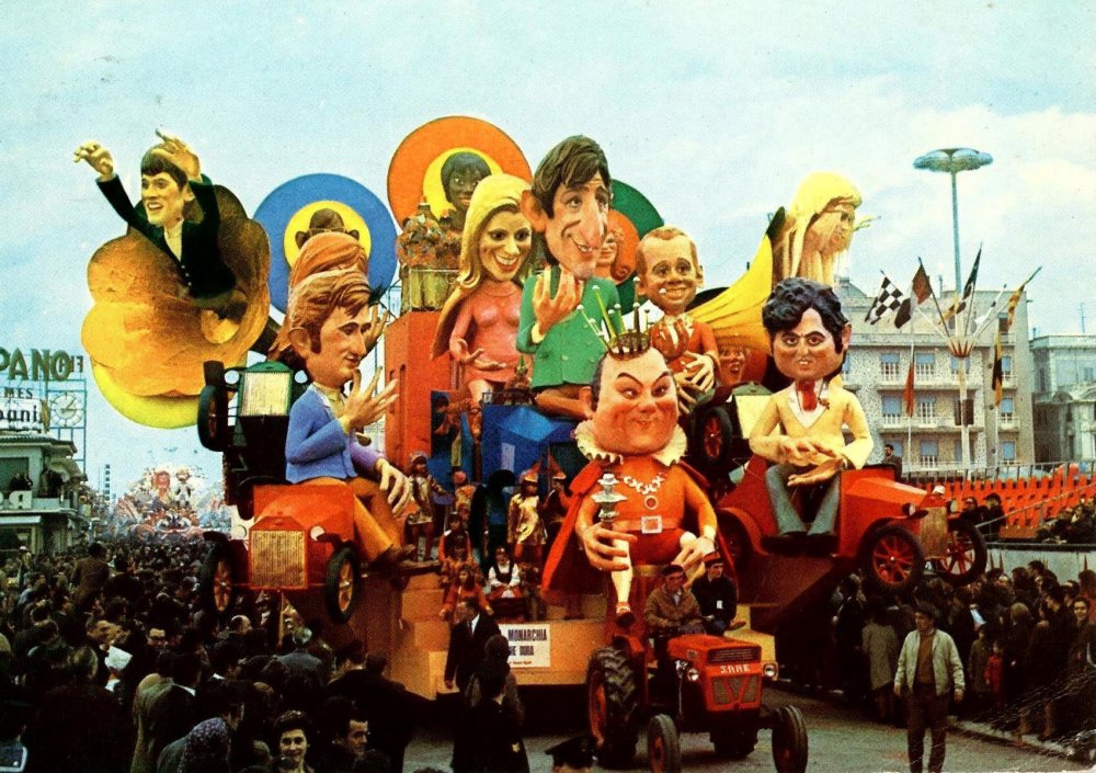 La monarchia che dura di Ademaro Musetti - Carri grandi - Carnevale di Viareggio 1969