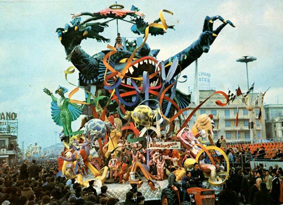 L’allucinogeno di Arnaldo Galli - Carri grandi - Carnevale di Viareggio 1969